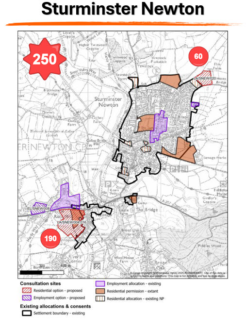 Map - Sturminster Newton